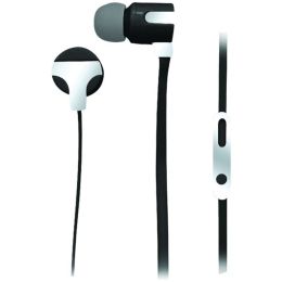 Naxa(R) NE-939 SILVER ASTRA Isolation Stereo Earphones with Microphone (Silver)