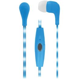 Naxa(R) NE-951 BLUE VECTOR Earbuds with LED Cord