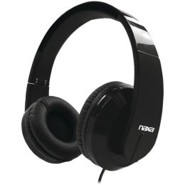 Naxa(R) NE-955 BLACK METRO Foldable Stereo Headphones (Black)