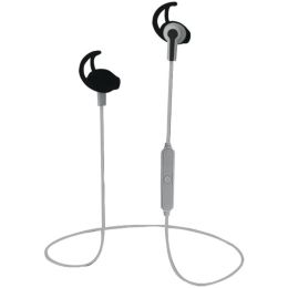 Naxa(R) NE-960 GRAY PERFORMANCE Bluetooth(R) Wireless Sport Earbuds with Ear Clip (Gray)