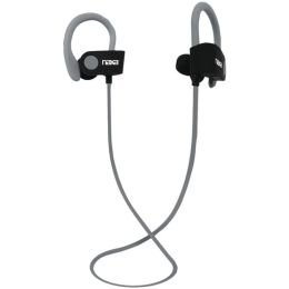 Naxa(R) NE-961 GRAY PERFORMANCE Bluetooth(R) Wireless Sport Earbuds with Ear Hook (Gray)