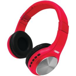 Naxa(R) NE-964 RED ORION Bluetooth(R) Headphones (Red)