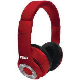 Naxa(R) NE-965 RED BACKSPIN Bluetooth(R) Headphones (Red)