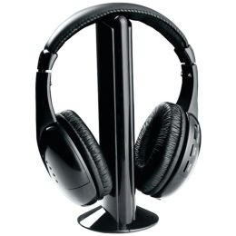 Naxa(R) NE922A Professional 5-in-1 Wireless Headphones with Microphone & FM Radio