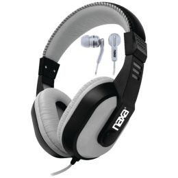 Naxa(R) NE-934Gray DJZ Ultra Plus Headphone/Earbud Combo (Gray)