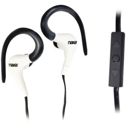 Naxa(R) NE-935W SPIRIT Sport Earphones with Microphone (White)