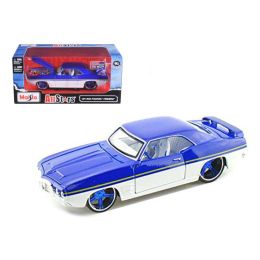 1969 Pontiac Firebird Blue / White \All Stars\ 1/24 Diecast Model Car by Maisto
