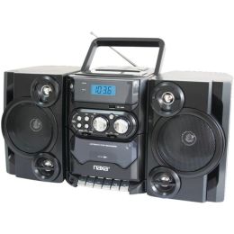 Naxa(R) NPB428 Portable CD/MP3 Player with AM/FM Radio, Detachable Speakers, Remote & USB Input