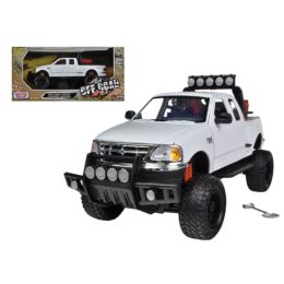 2001 Ford F-150 XLT Flareside Supercab Pickup Truck Off Road White 1/24 Diecast Model by Motormax