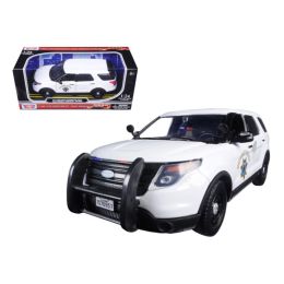2015 Ford Interceptor Police Utility California Highway Patrol (CHP) White 1/24 Diecast Model Car by Motormax