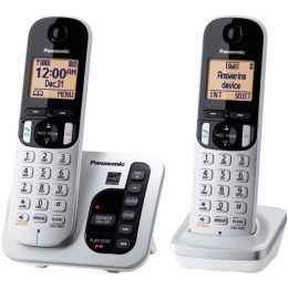 Panasonic(R) KX-TGC222S DECT 6.0 Plus Expandable Digital Cordless Answering System (2-Handset System)