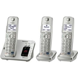 Panasonic(R) KX-TGE263S DECT 6.0 Link2Cell(R) Bluetooth(R) 3-Handset Phone System