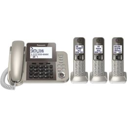 Panasonic(R) KX-TGF353N DECT 6.0 Corded/Cordless Phone System with Caller ID & Answering System (3 Handsets)