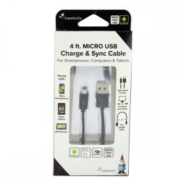 Travelocity Black Micro Usb Charge & Sync Cable EL180