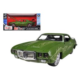 1969 Pontiac Firebird Matt Green \All Stars\ 1/24 Diecast Model Car by Maisto