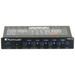 Planet Audio(R) PEQ15 Half-DIN 5-Band Preamp Parametric Equalizer