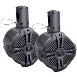 Power Acoustik(R) MWT-80T Marine-Grade 8 750-Watt Wake Tower Enclosure & Speaker System (Titanium)