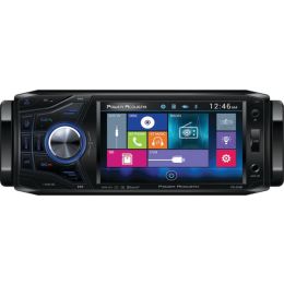 Power Acoustik(R) PD-454B 4.5 Single-DIN In-Dash Oversized & Detachable LCD Touchscreen DVD Receiver with Bluetooth(R)