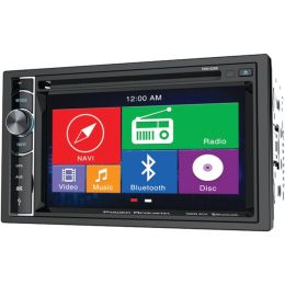 Power Acoustik(R) PDN-626B 6.2 Double-DIN In-Dash GPS Navigation LCD Touchscreen DVD Receiver with Bluetooth(R) & MHL(R) MobileLink X2