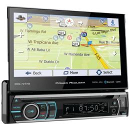 Power Acoustik(R) PDN-721HB 7 Incite Single-DIN In-Dash GPS Navigation Motorized LCD Touchscreen DVD Receiver with Detachable Face & Bluetooth(R)