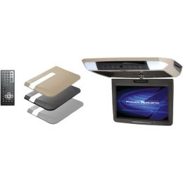 Power Acoustik(R) PMD-112 11.2 Ceiling-Mount Swivel DVD Entertainment System with IR & FM Transmitters & 3 Interchangeable Skins