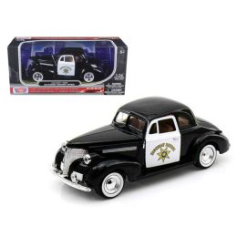 1939 Chevrolet Coupe California Highway Patrol CHP 1/24 Diecast Car Model by Motormax