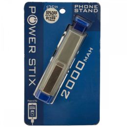 Blue Power Stix Power Bank With Pull-out Phone Stand EL679