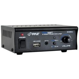 Pyle Home(R) PCA12BT 25-Watt Mini Blue Series Bluetooth(R) Stereo Power Amp