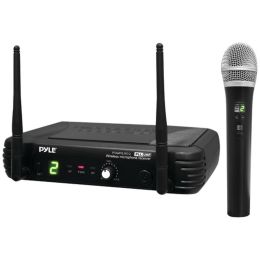 Pyle Pro(R) PDWM1902 Premier Series Professional UHF Wireless Handheld Microphone System with Selectable Frequencies