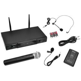 Pyle Pro(R) PDWM2115 VHF Wireless Microphone Receiver System with Independent Volume Control