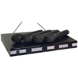 Pyle Pro(R) PDWM5000 4-Microphone VHF Wireless Microphone System