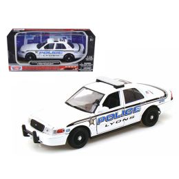 2010 Ford Crown Victoria Lyons Police Department 1/24 Diecast Car Model by Motormax
