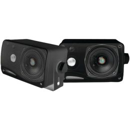 Pyle(R) PLMR24B Hydra Series 3.5 200-Watt 3-Way Weatherproof Mini-Box Speaker System (Black)