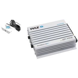 Pyle(R) PLMRA410BT Elite Series Waterproof 400-Watt Marine Class AB Amp with Bluetooth(R) (4 Channels)
