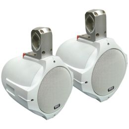 Pyle(R) PLMRW65 Hydra Series 2-Way Wakeboard Speakers (6.5, 200 Watts, White)