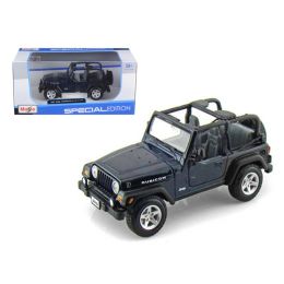 Jeep Wranger Rubicon Blue 1/27 Diecast Model Car by Maisto