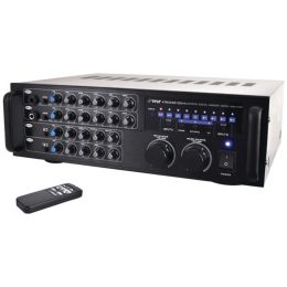 Pyle Pro(R) PMXAKB1000 1,000-Watt Bluetooth(R) Stereo Mixer Karaoke Amp