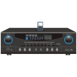 Pyle Home(R) PT4601AIU 500-Watt Stereo Receiver with iPod(R) Dock