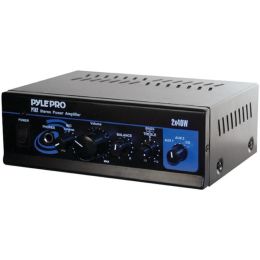 Pyle Pro(R) PTA2 Mini Stereo Power Amp (40W x 2)