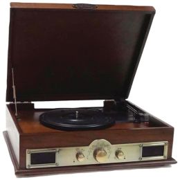 Pyle Home(R) PTT30WD Classic Style Turntables with Bluetooth(R) (Maple Burst)