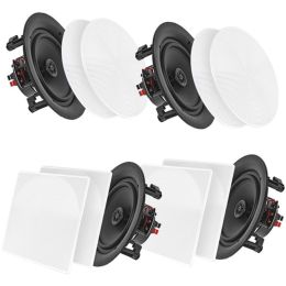 Pyle Home(R) PDICBT2106 10 Bluetooth(R) Ceiling/Wall Speakers, 4 pk