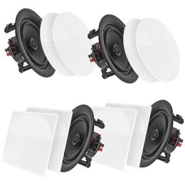 Pyle Home(R) PDICBT256 5.25 Bluetooth(R) Ceiling/Wall Speakers, 4 pk