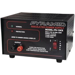 Pyramid(R) Car Audio PS12KX Power Supply (250 Watts Input, 10 Amp Constant)