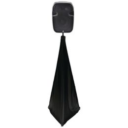 Pyle Pro(R) PSCRIM2B 2-Sided DJ Speaker/Light Stand Scrim (Black)