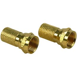 RCA(R) VH59R Twist-on RG6 F-Connectors, 2 pk