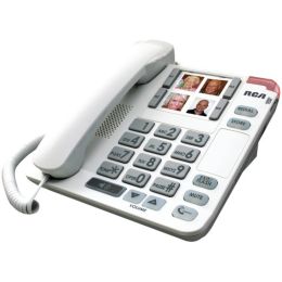 RCA(R) 1123-1WTGA Legend Series Amplified Big-Button Corded Deskphone with Speakerphone