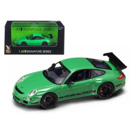 Porsche 911 997 GT3 RS Green 1/43 Diecast Car Model by Road Signature
